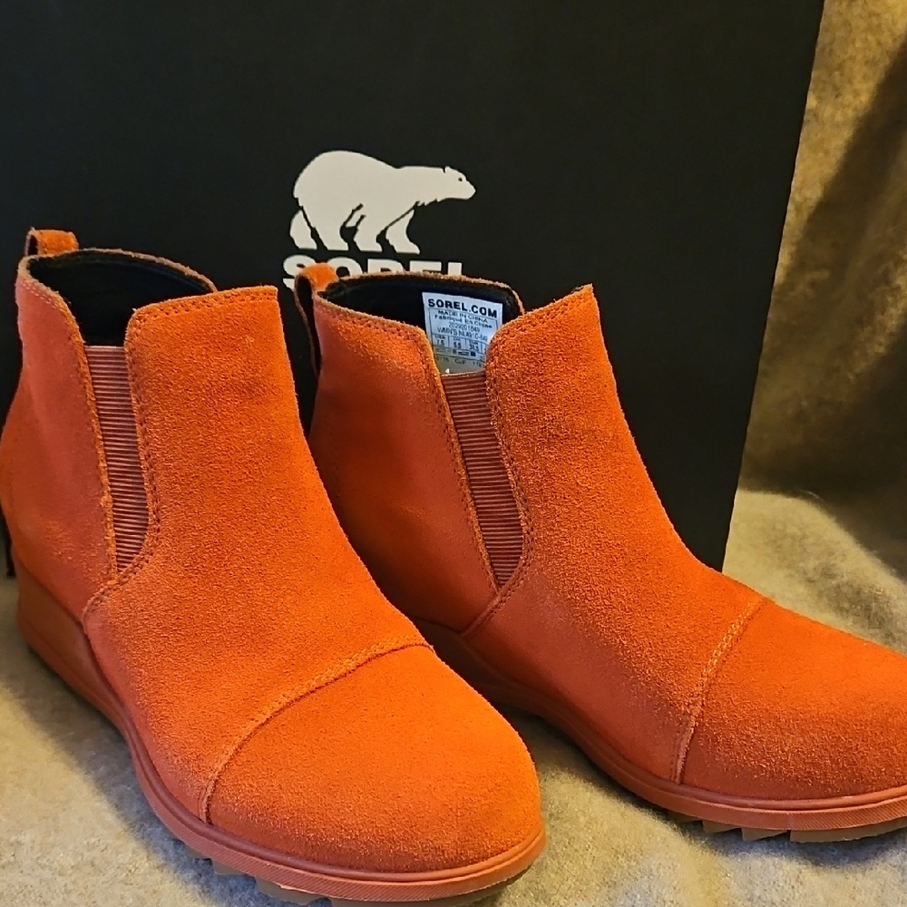 Sorel Evie Suede Ankle Booties